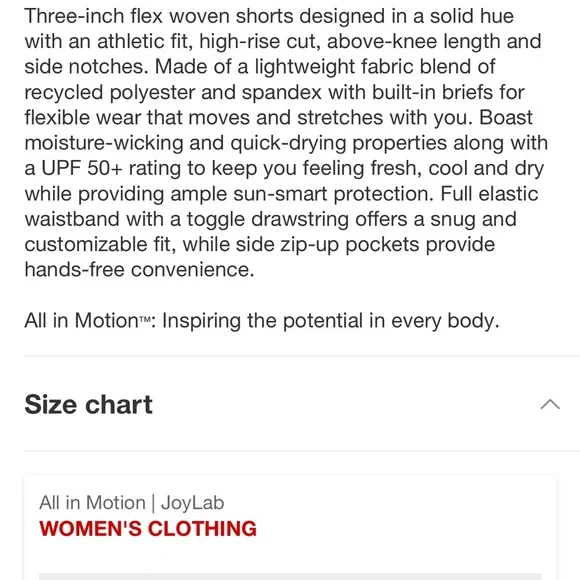 All in Motion active shorts size small EUC - Picture 9 of 14